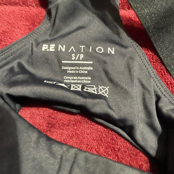P.E. Nation The Bumper Printed Sports Bra Size Small Multicolor Racerback - Picture 3 of 3